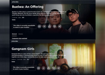 Buelwa and Gangnam Girls stream on Amazon Prime, marking a milestone for Bhutanese cinema