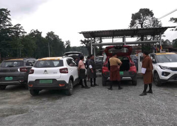 Fast charger breakdown hits Gelephu EV taxi drivers hard