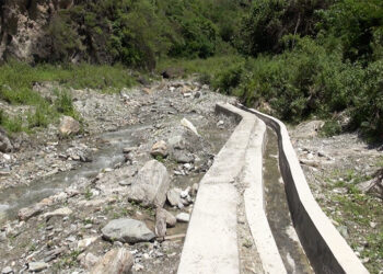 Concrete and pipe irrigation mix falls short of expectations in Udzorong, Trashigang