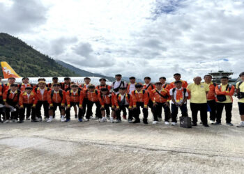 Bhutan’s U-23 National Football Team leave for Jordan to make historic debut in AFC Qualifiers