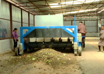 Thimphu begins composting wet waste into fertiliser at Memelakha using Japanese aerobic method