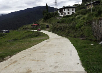 Concrete farm road brings hope for better livelihoods in Tsimakha, Chhukha