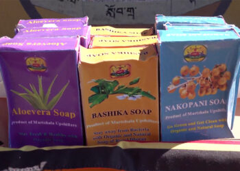 Martshala Middle Secondary School students make herbal soap to prevent skin diseases