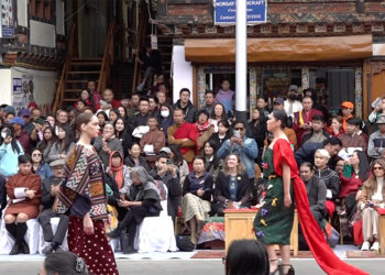 Paro street becomes a runway for Bhutan’s first Fashion Week
