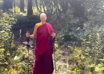 British nun Ani Pema Deki starts 400km fundraising trek to raise funds for children with disabilities