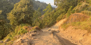Temporary alternate road restores access to Deling-Marpji after month-long landslide, Chhukha