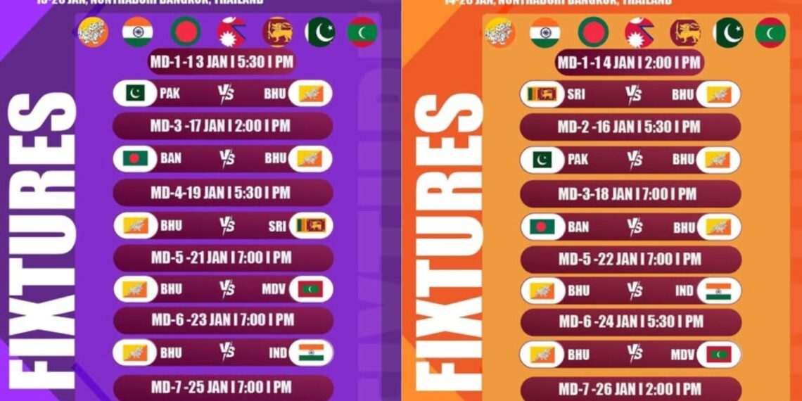 Bhutan to take part in first-ever SAFF Futsal Championship in Thailand