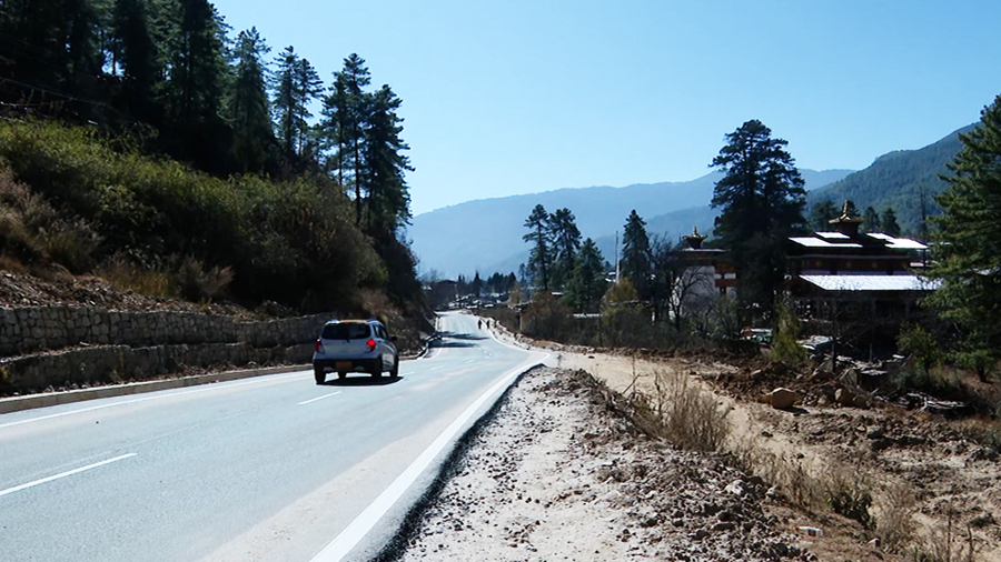 Pangrizampa–Chhamina road upgrade brings safer and smoother travel, Thimphu
