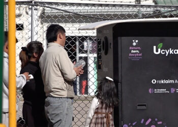 Reverse vending machine brings cleaner streets and extra income in Paro