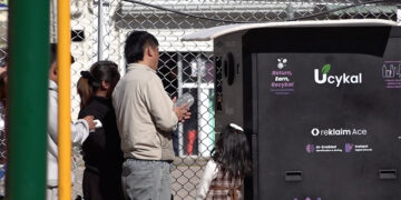 Reverse vending machine brings cleaner streets and extra income in Paro