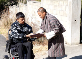 Selling hope from a wheelchair