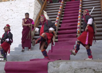 Youth step forward to preserve pazap tradition at Punakha Dromchhoe