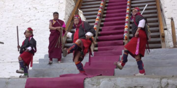Youth step forward to preserve pazap tradition at Punakha Dromchhoe
