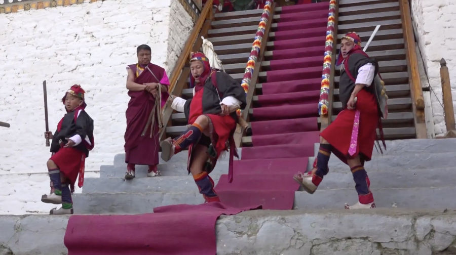 Youth step forward to preserve pazap tradition at Punakha Dromchhoe