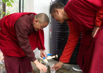 Sky Hydrant filters provide safe water to monks