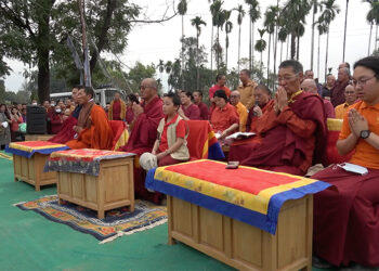 Mass volunteerism by Pedling Yabsey Sum devotees in GMC