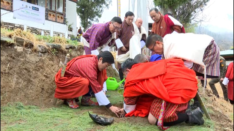 HRH Prince Jigyel Ugyen Wangchuck graces launch of “One Tree Initiative”