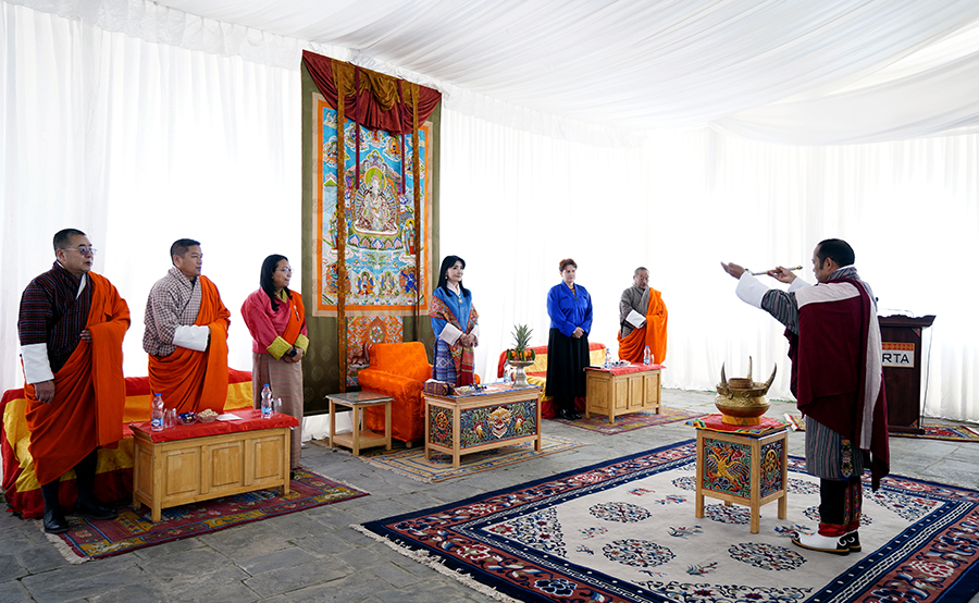 Her Majesty Queen Mother Sangay Choden Wangchuck graces Lithuanian Textile Script Exhibition