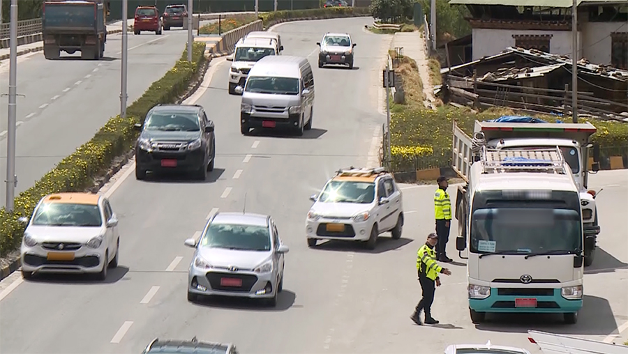Thimphu sees steady increase in lane rule violations