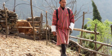 Walking hours through forests to bring learning to children