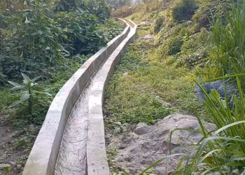 Concrete irrigation channel to ease water shortage in Wangphu