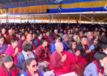 Thousands gather for month-long Kathrid Empowerment at Kuensel Phodrang