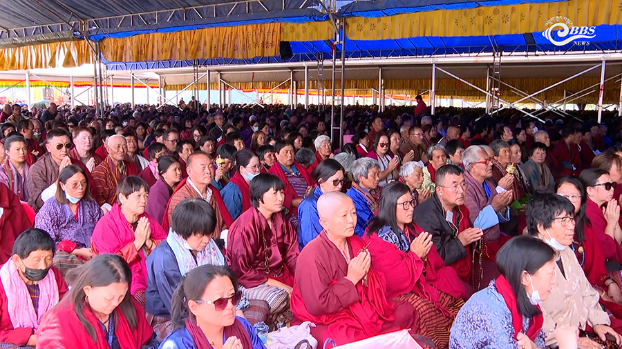 Thousands gather for month-long Kathrid Empowerment at Kuensel Phodrang
