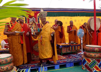 Sacred foundations laid for 108 Jangchub Chorten in GMC