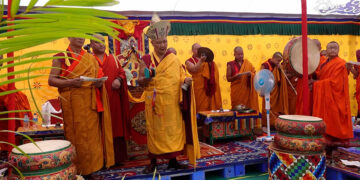 Sacred foundations laid for 108 Jangchub Chorten in GMC