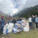 Volunteers collect over 180 sacks of waste along Snowman Trek route