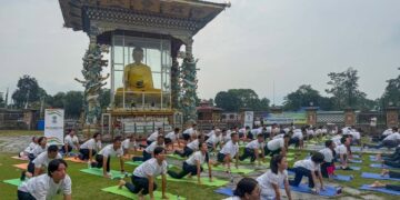 Gelephu celebrates yoga for healthy ageing