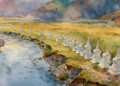 Central Monastic Body prepares zung for 108 Jangchub Chortens