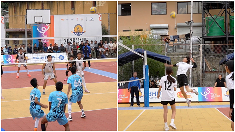 Mothithang HSS and Punakha Central School win school volleyball cup