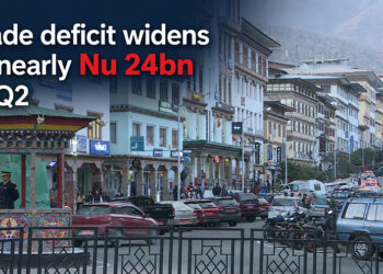 Trade deficit widens to nearly Nu 24bn in Q2