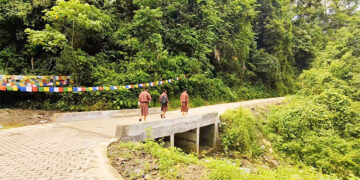 New paver block road ends years of monsoon disruptions in Garpawoong village