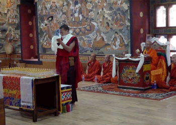 Sacred relics for 108 chortens undergo 21-day consecration