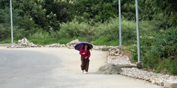Footpaths and streetlights to improve safety in Damphu