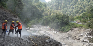 Long-awaited bailey bridge construction begins in Wangphu Gewog
