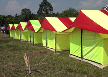 Gelephu prepares tent accommodations for raising 108 Stupas