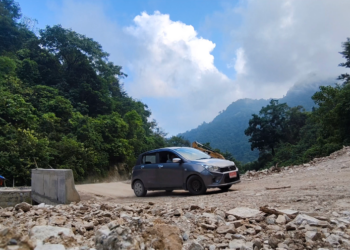 Road improvement under way for Gomdar and Wangphu residents